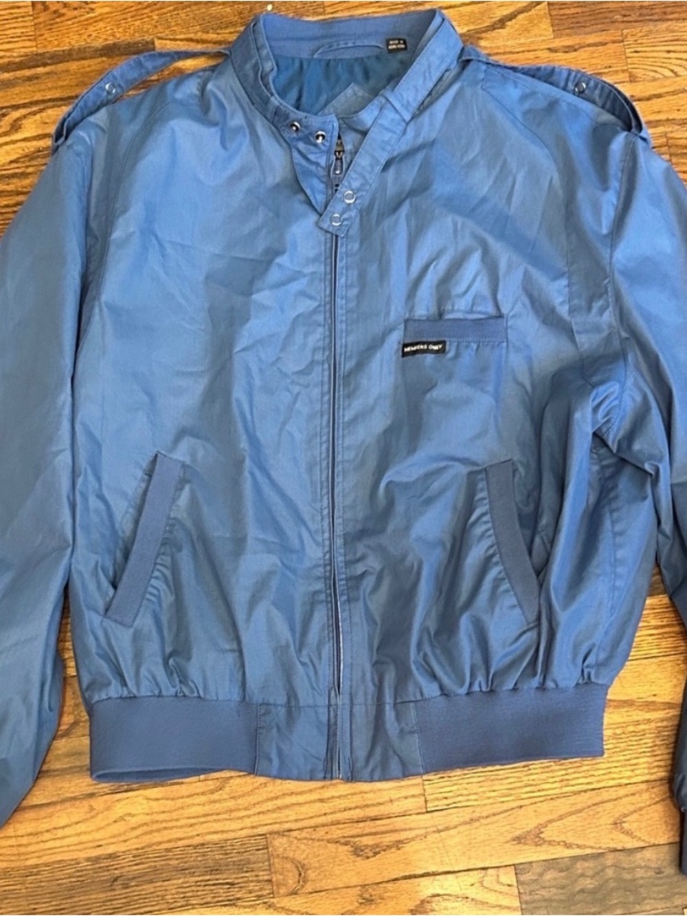 Members Only Blue Lightweight Bomber Jacket